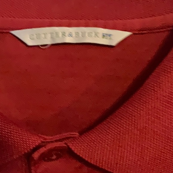 Cutter & Buck Men’s Maroon Collard Button Closure Polo Shirt Size XXL Tall - Picture 4 of 13